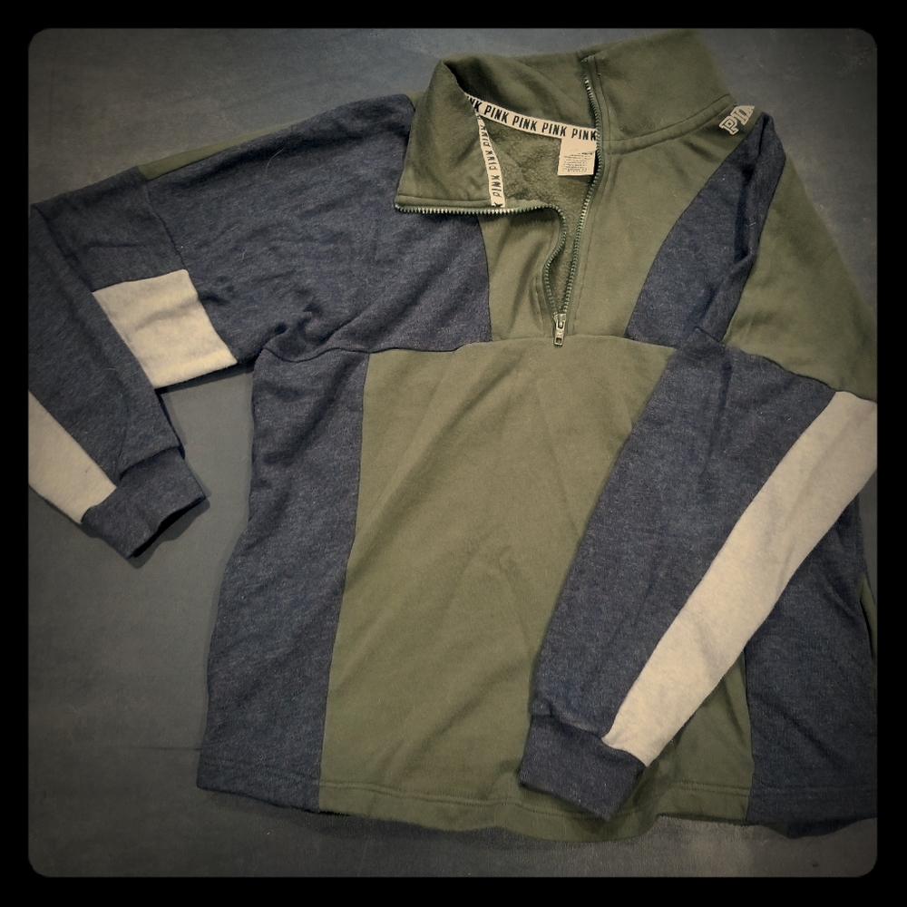 PINK quarter zip sweatshirt